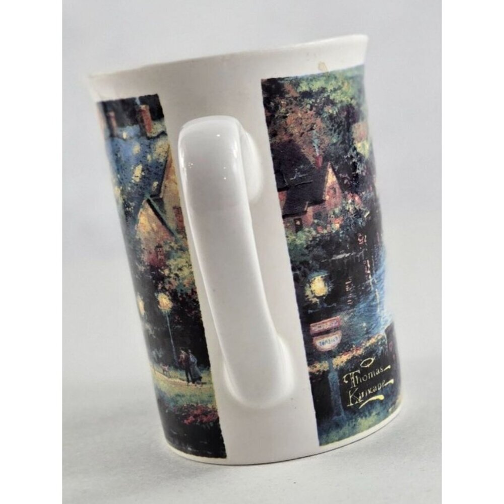 Vtg 1995 Lamplight Village Ceramic Coffee Mug 1995 Artist Thomas Kinkade - Picture 9 of 14
